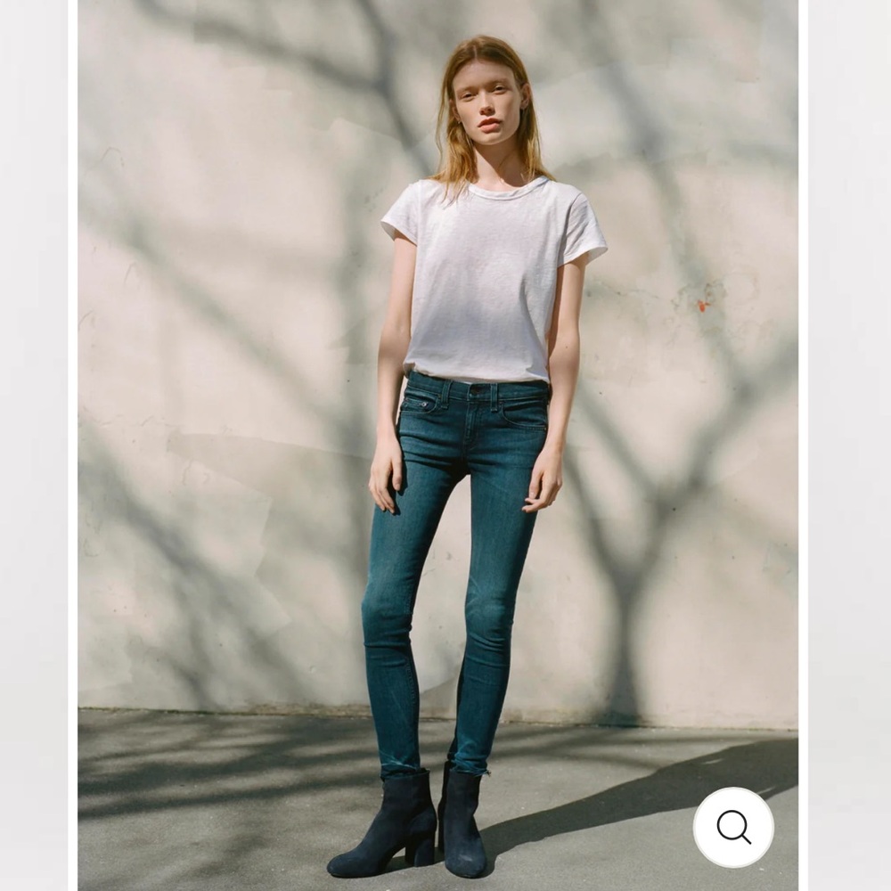 rag & bone Forrest Green Skinny Jeans